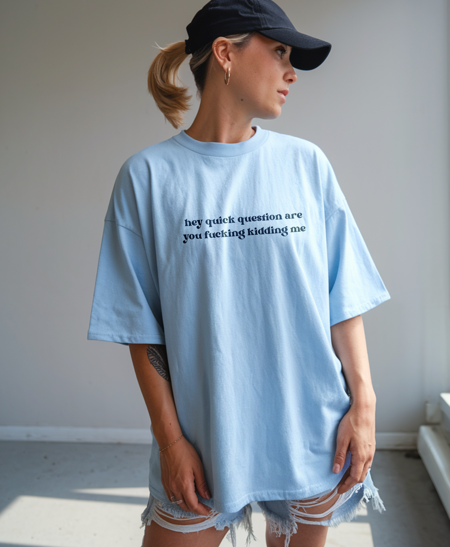 Hey Quick Question Comfort Colors® Tee – The Ultimate Mood