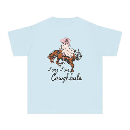Youth Cowboy Tee, Fun Graphic Tee, Kids Western Shirt, Unique Gift for Young Riders, Birthday Apparel, Western-Themed Clothing