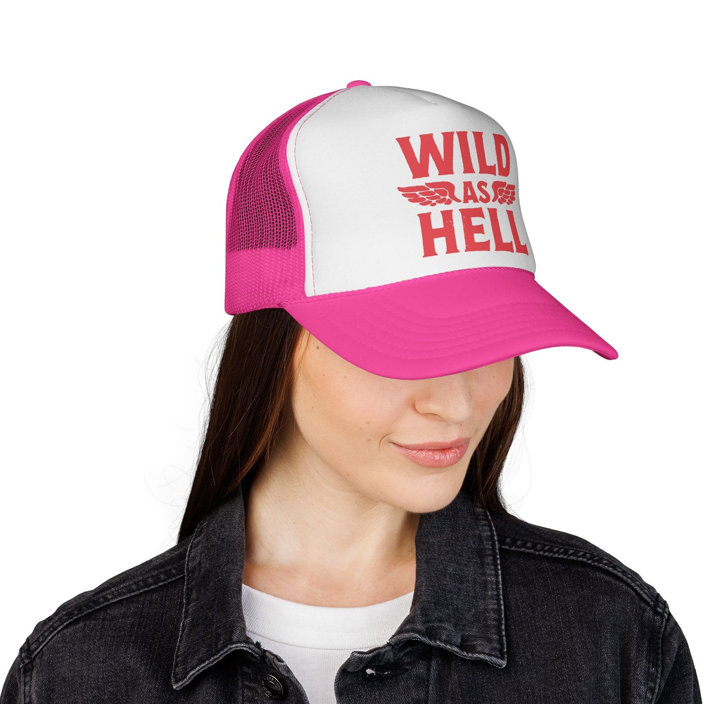 Wild as Hell Trucker Hat, Otto Trucker Cap, Country Girl Hats, Country Boy Hats, Country Saying Hats, Funny Trucker Hat, Bachelor Party Hat