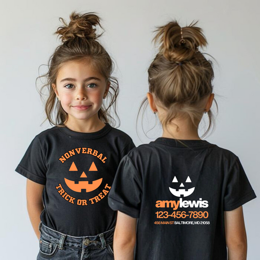 Nonverbal Trick or Treat Kids Tee