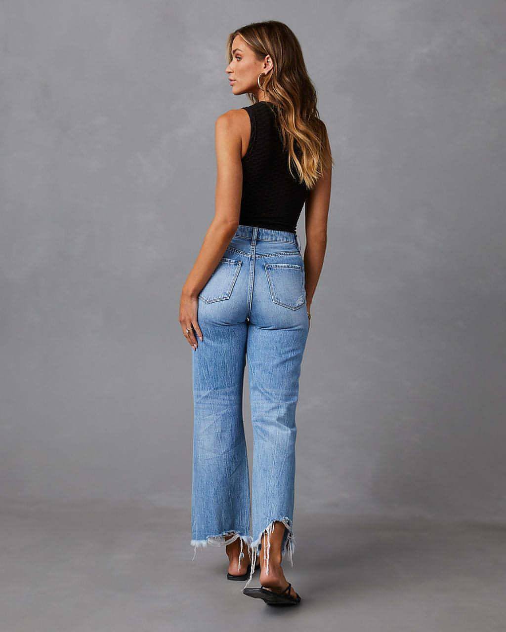 High Waist Women's Flare Jeans