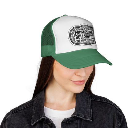 Professional Bullshitter Trucker Hat, Otto Trucker Cap, Funny Hats For Men, Adult Humor Gifts, Blue Collar Trucker Hats, Blue Collar Quote