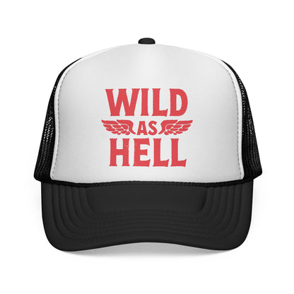 Wild as Hell Trucker Hat, Otto Trucker Cap, Country Girl Hats, Country Boy Hats, Country Saying Hats, Funny Trucker Hat, Bachelor Party Hat