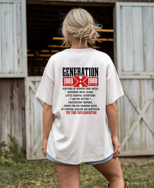 Generation X Adult Unisex Tee