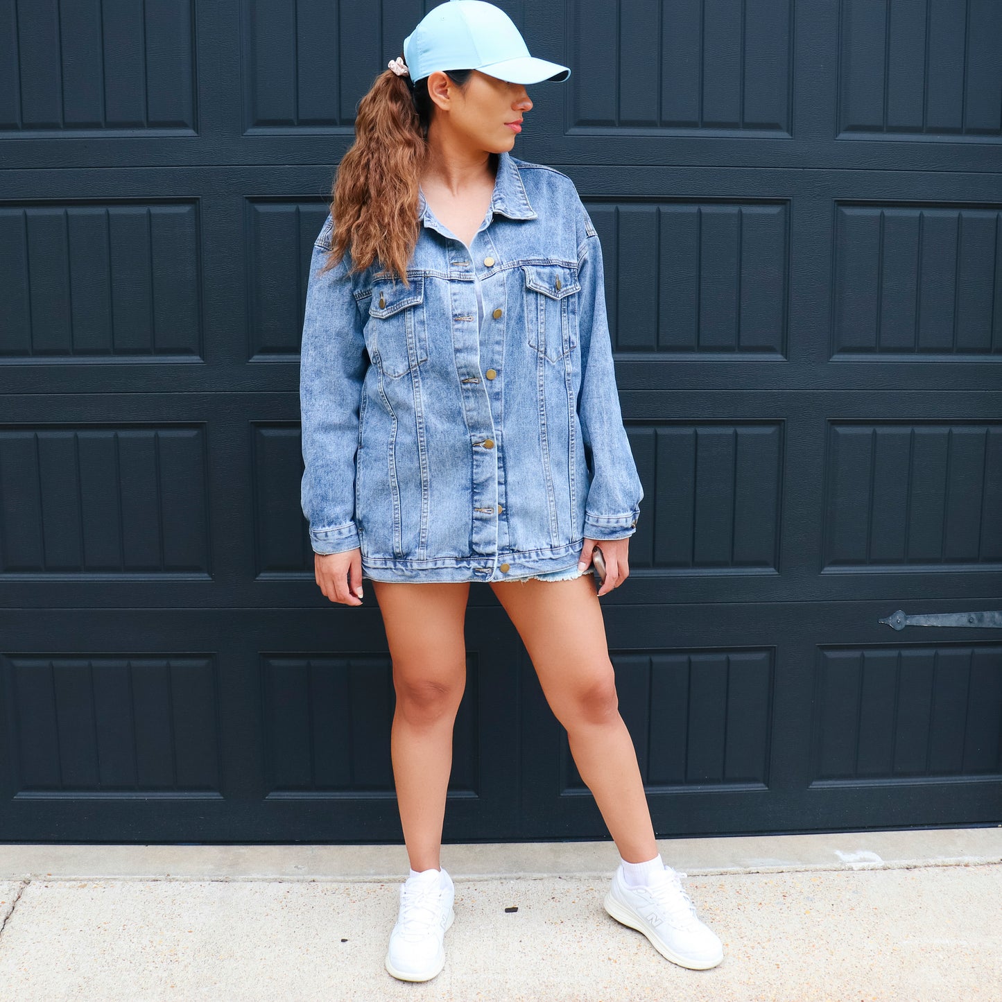 Raisin’ Hell Oversized Denim Jacket | Western Cowgirl Concert Outfit
