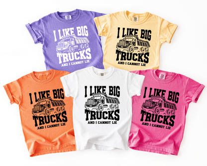 I Like Big Trucks Kids Comfort Colors® Tee