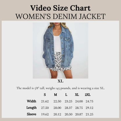 Raisin’ Hell Oversized Denim Jacket | Western Cowgirl Concert Outfit