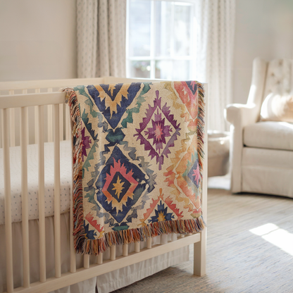 Southwestern Woven Throw Blanket